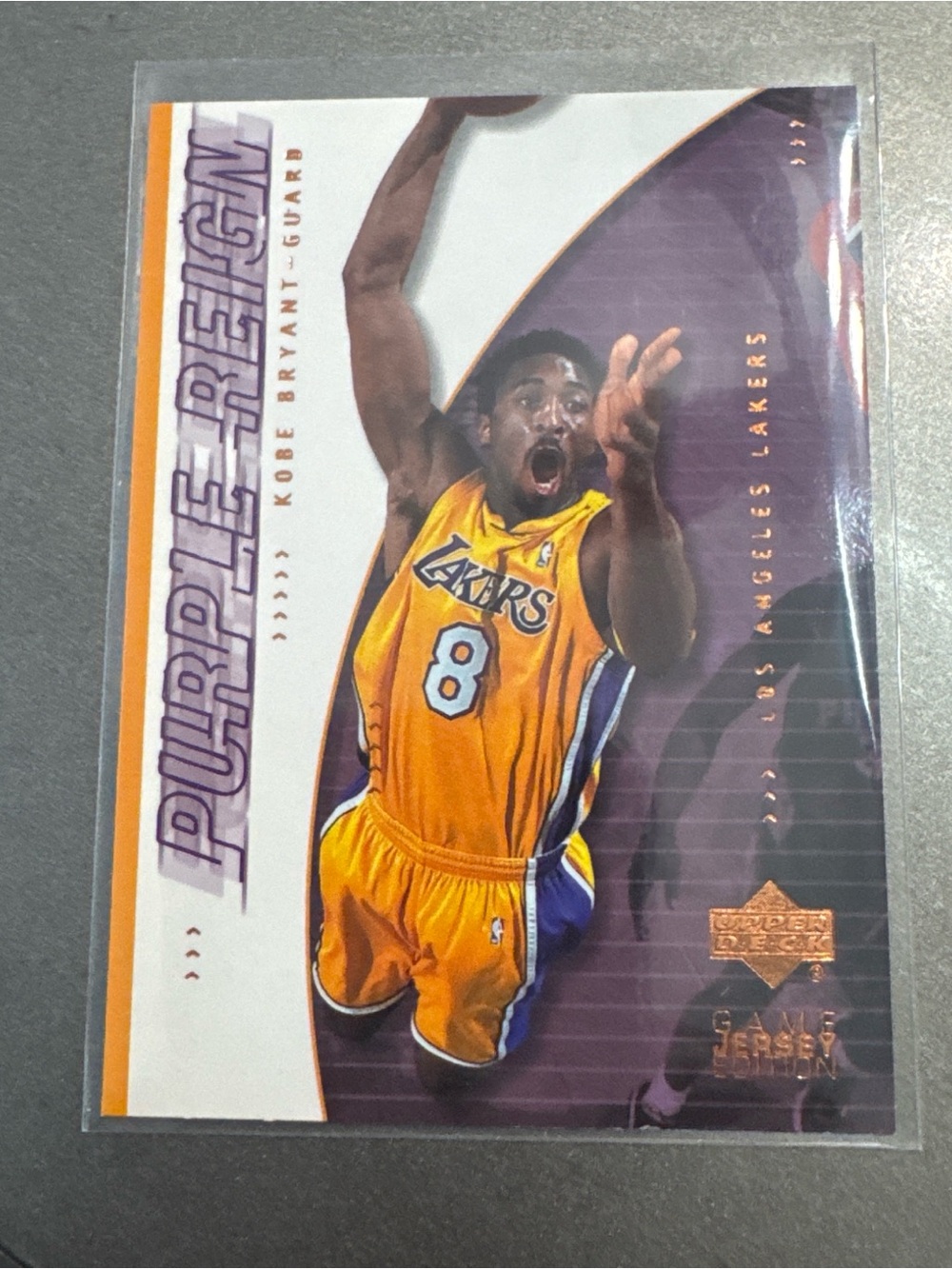 Upper Deck Purple Reign Series Kids Trading Card - Yellow/Purple